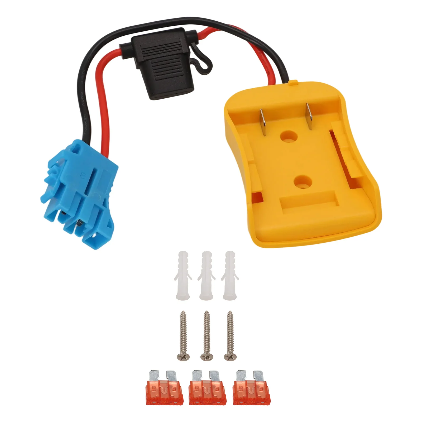 

12AWG Wire Easy To Install For Lithium Batteries Fuse Holder Included Battery Adapter For Riding Toys Accessory