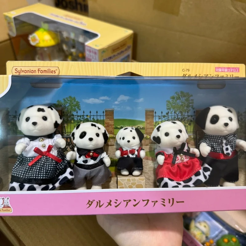 シルバニアファミリーブラインドキーホルダーアクセサリーフィギュアオリジナル斑点のある犬家族のおもちゃ女の子のおもちゃ子供のための子供のおもちゃキッチン