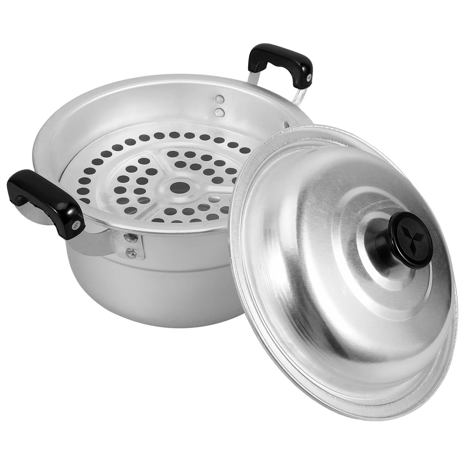 

Thickened Aluminum Pot Mini Soup Pan Small Steam Single Layer Kitchen Cookware Stockpot Steamer Multi Functional Heat