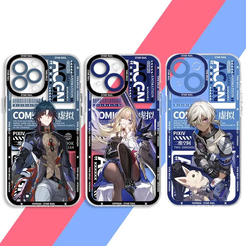 phone for iphone 14 pro case 13 11 12 13Mini 15 8 Plus XS Max X XR 7 SE Shockproof TPU Cover fundas Honkai StarRail Kafka Hunter