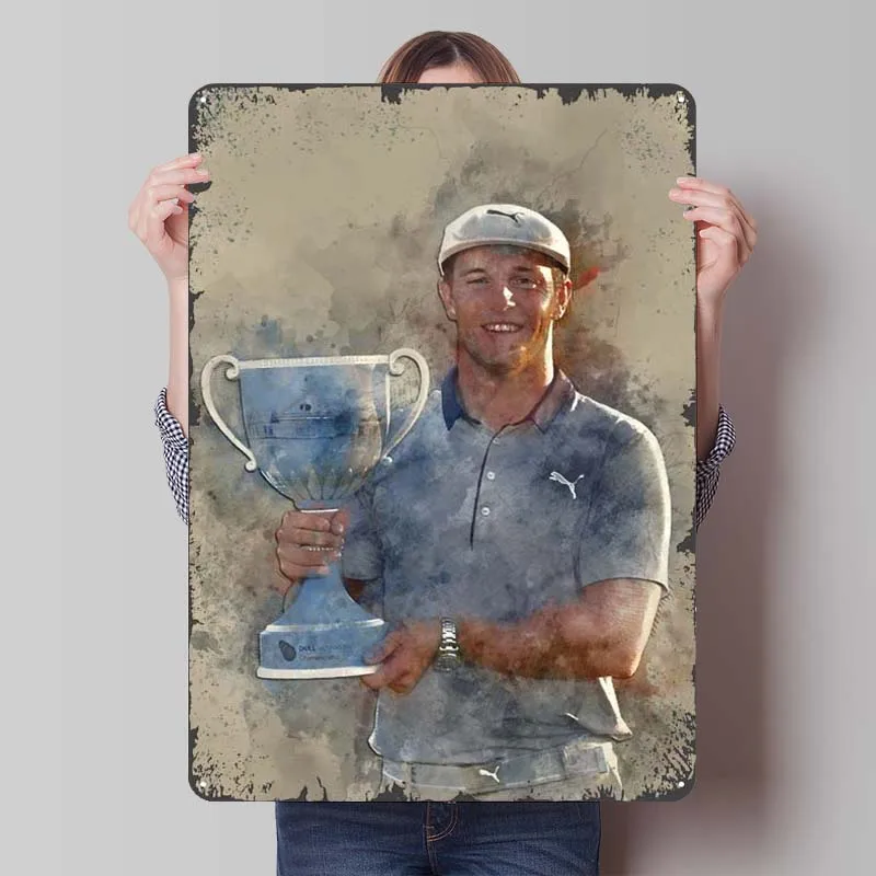 Bryson DeChambeau Metal Sign Sports Poster Room Decoration Home Decor Items Custom Tinplate Signs for Wall Art Decoration Retro