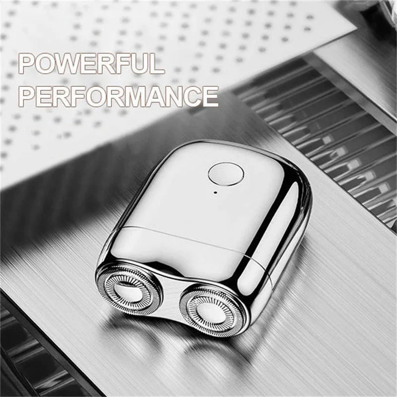 Mini portable men\'s electric shaver trend men\'s usb rechargeable travel mini portable shaver gift box boyfriend beard shaver