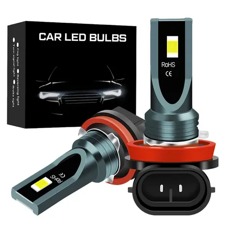 Lámpara LED antiniebla para coche, Bombilla blanca superbrillante de 9006 K, 2 piezas, H11, H8, 9005, HB4, HB3, 3570, H16, PSX24W, PSX26W, P13W, H7, 6000