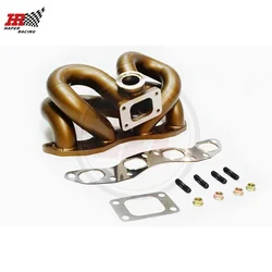 HP RACING Ceramic Coating 3.0mm Steam Pipe T3 S ch40 turbo manifold for SR20DET S13/S14