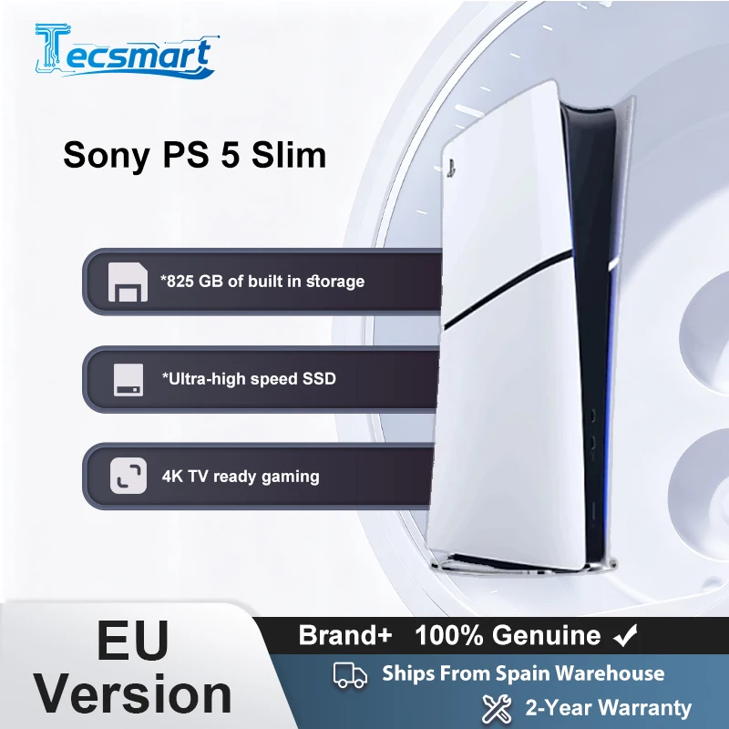 Immagine di Versione UE Console digitale Sony PlayStation 5 Slim (825 GB) Gruppo di modelli - Slim SSD ultraveloce Ray Tracing 4K TV Gaming Videogiochi PS5 Slim