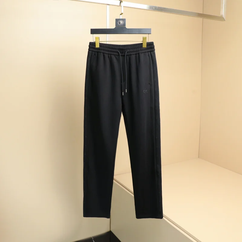 

Новые мужские повседневные брюки 25: эластичные, с завязками, для активного отдыха, универсальные, прямого кроя, из смесового полиэстера и хлопка