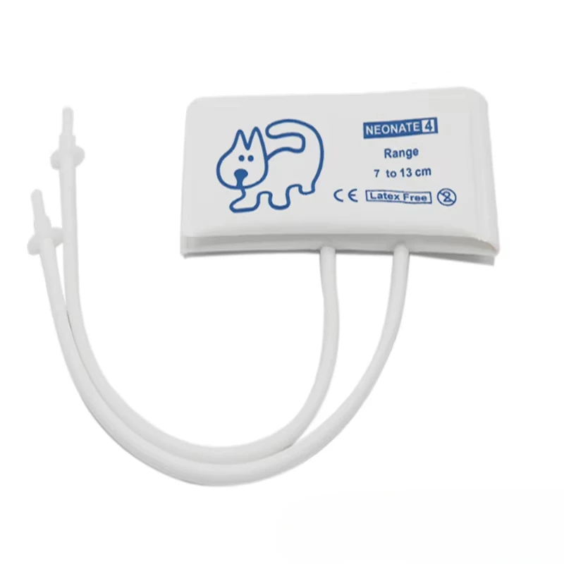 أنبوب مزدوج مزدوج من NIBP للطب البيطري يمكن التخلص منه لمراقبة BP الحيوانات الصحية - غير منسوجة، بدون المثانة #5