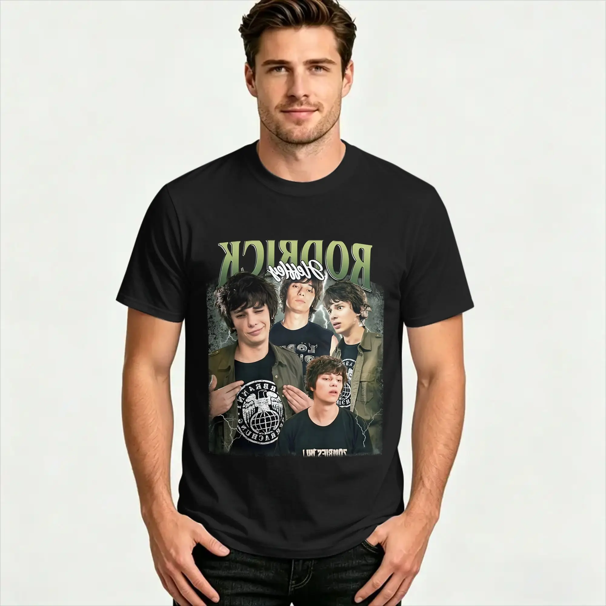 Rodrick Heffley T-Shirt Summer  Y2K Basic T-Shirts Cotton Trendy Cool Tee Shirt For Man Pattern Tops