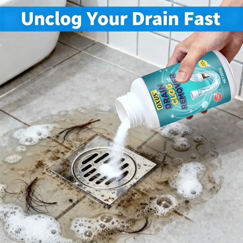 Effective Sewer Pipe Anti-clogging Agent Through Sewer Hair Decomposition Cleaning Agent for Toilet Deodorant