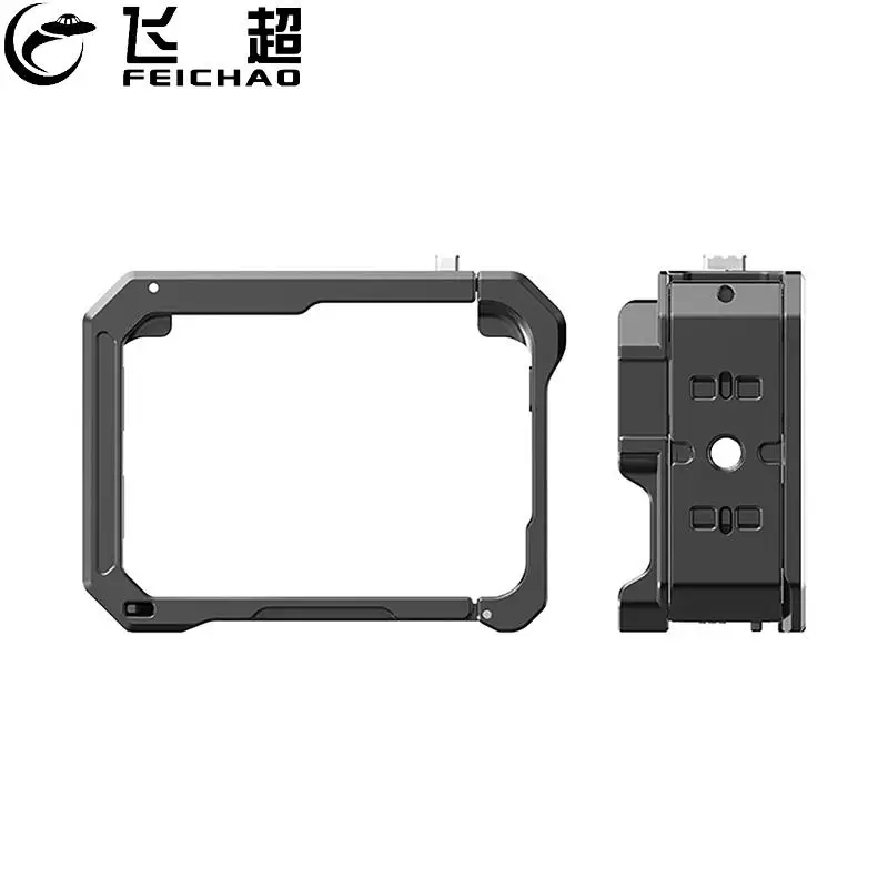 

Aluminium Frame Protective Case For Insta360 Ace Pro2 Camera Metal Cage Quick Release Bracket with Cold Shoe Mount 1/4 Arri Hole