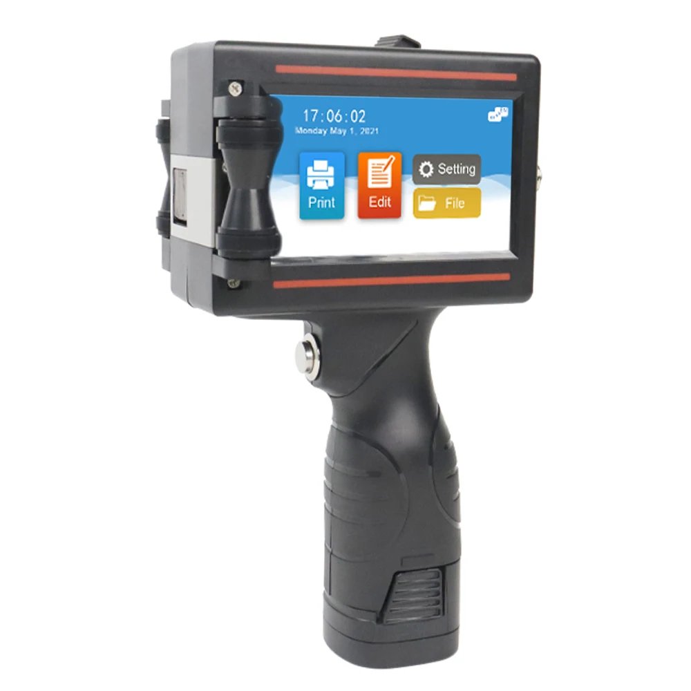 D10 600dpi 12.7mm Multipurpose Smart Handheld Portable 4.3Inch Mini Inkjet Printer for Wood Metal Packaging Sublimation