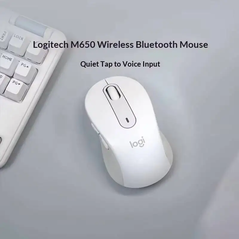 Logitech M650/M650L Signature Mouse - Wireless, Dual Connectivity, 5 Programmable Buttons, 4000 DPI Tracking