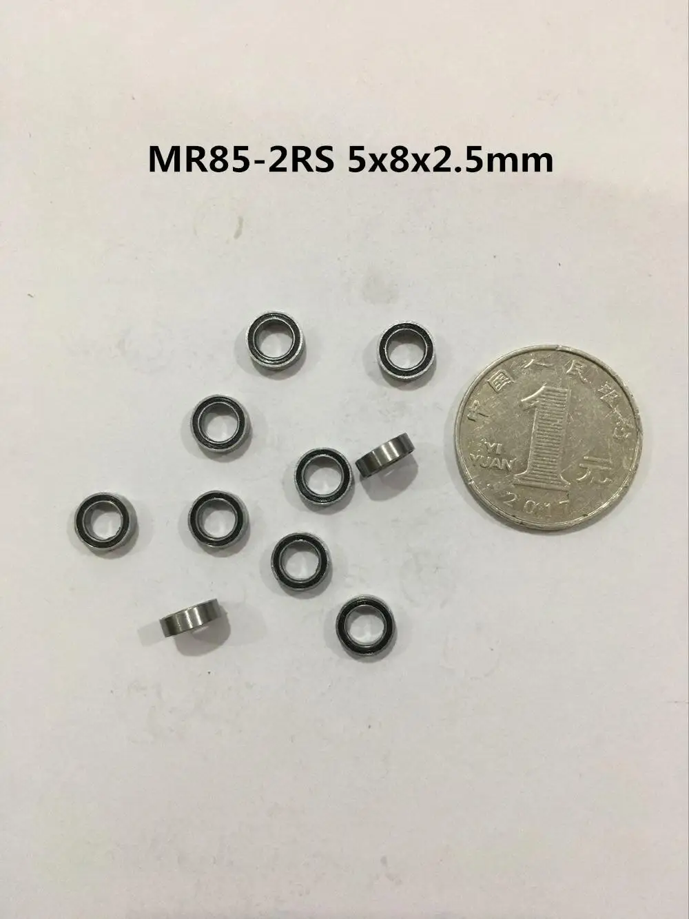 10pcs Mini Bearing MR85-2RS 5x8x2.5mm Rubber Bearing Mini Bearing Ball Bearing