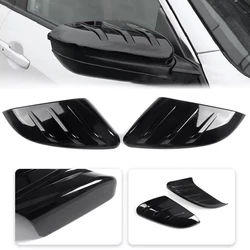 Pair Side Wing Mirror Cover For Honda Civic 10th Gen. 2016-2021 Mugen Style Rear View Mirror Cover Cap Glossy Black/Carbon Fiber