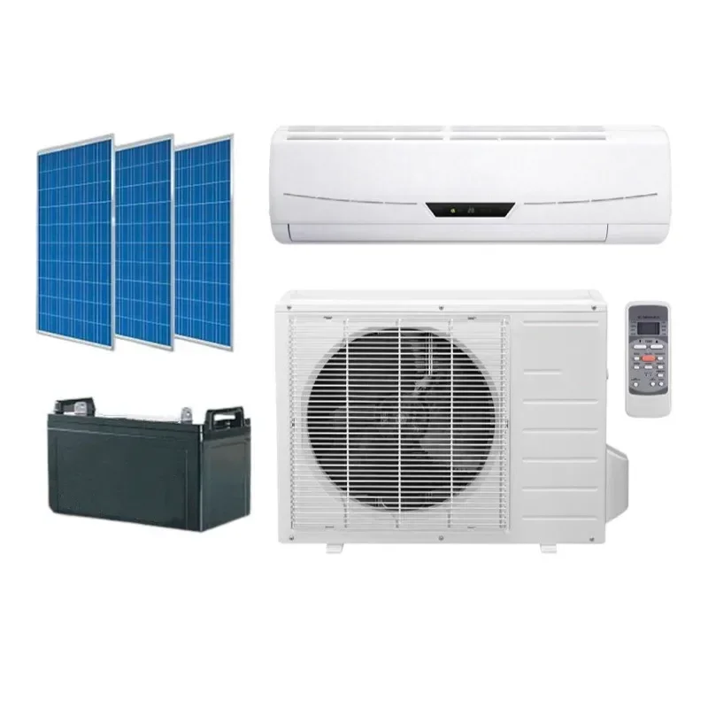 YYHCEnergy Saving Home AC Portable Split Air Conditioner Solar Powered Hybrid Off Grid DC Air Conditioner