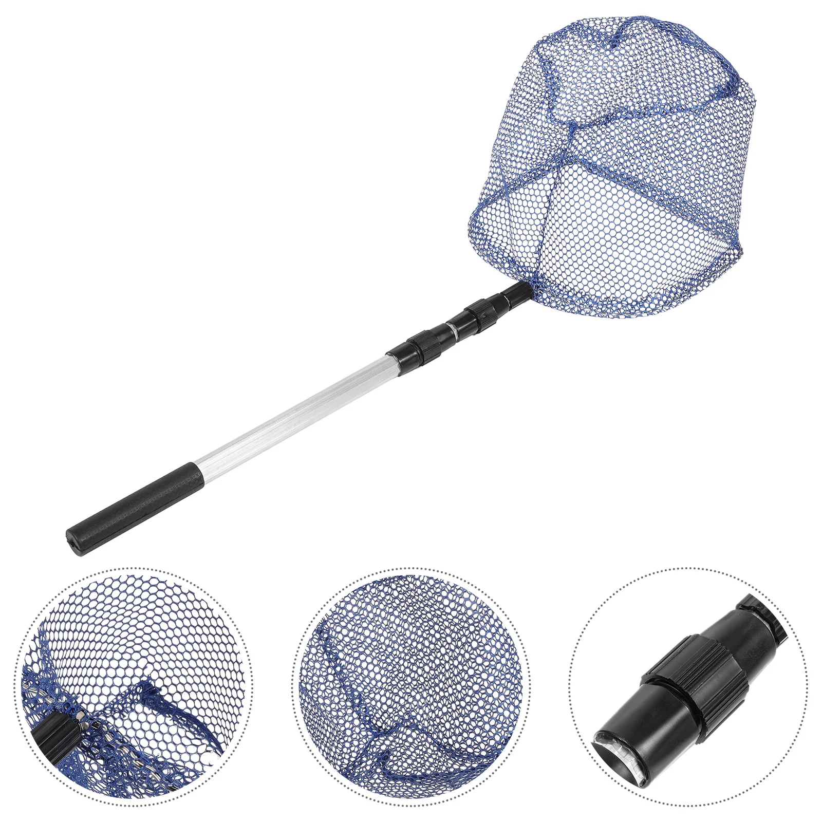 Adjustable Table Tennis Ball Collector Telescopic 3-piece Pole Table Ball Picker Net Pong Ball Picking Up Ball Picker