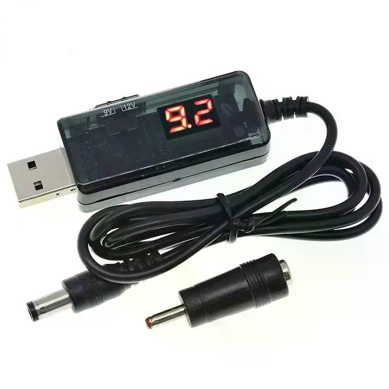 5V 9V 12V 3.5x1.35mm Usb Boost Converter Dc to Usb Step-up Converter Cable Connecter for Power Supply/Charger/Power Converter