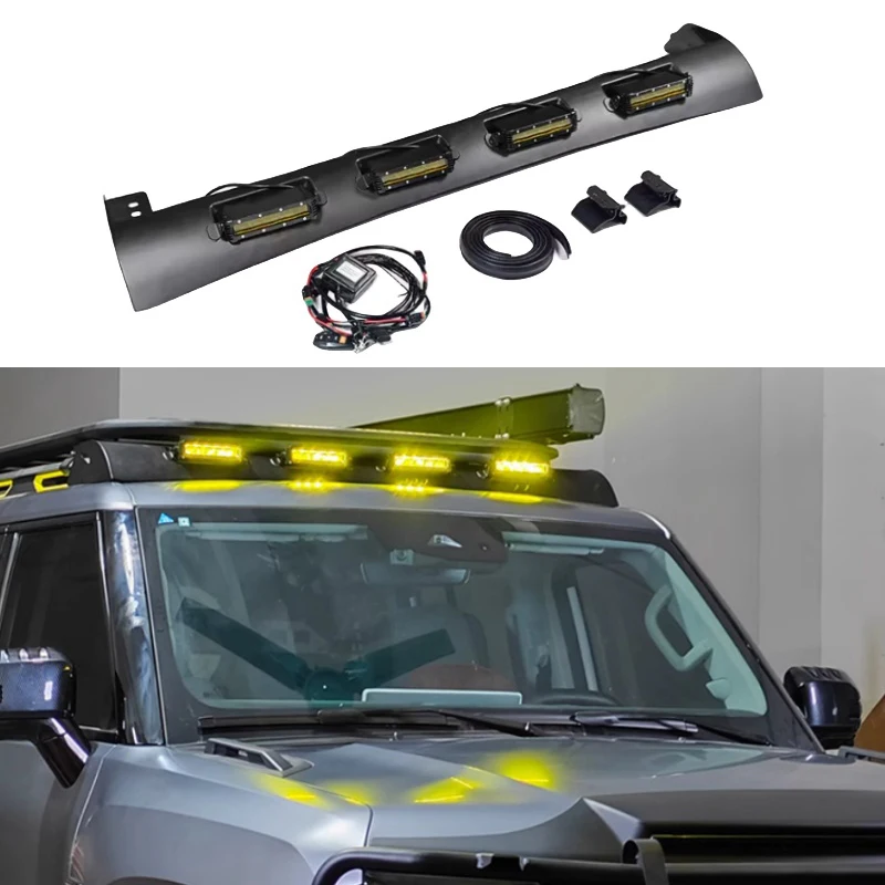 Car LED Off-road Searchlight Fit for Chery JETOUR Traveler High Quality Roof Spotlight Spoiler Modified Car Exterior Accessories