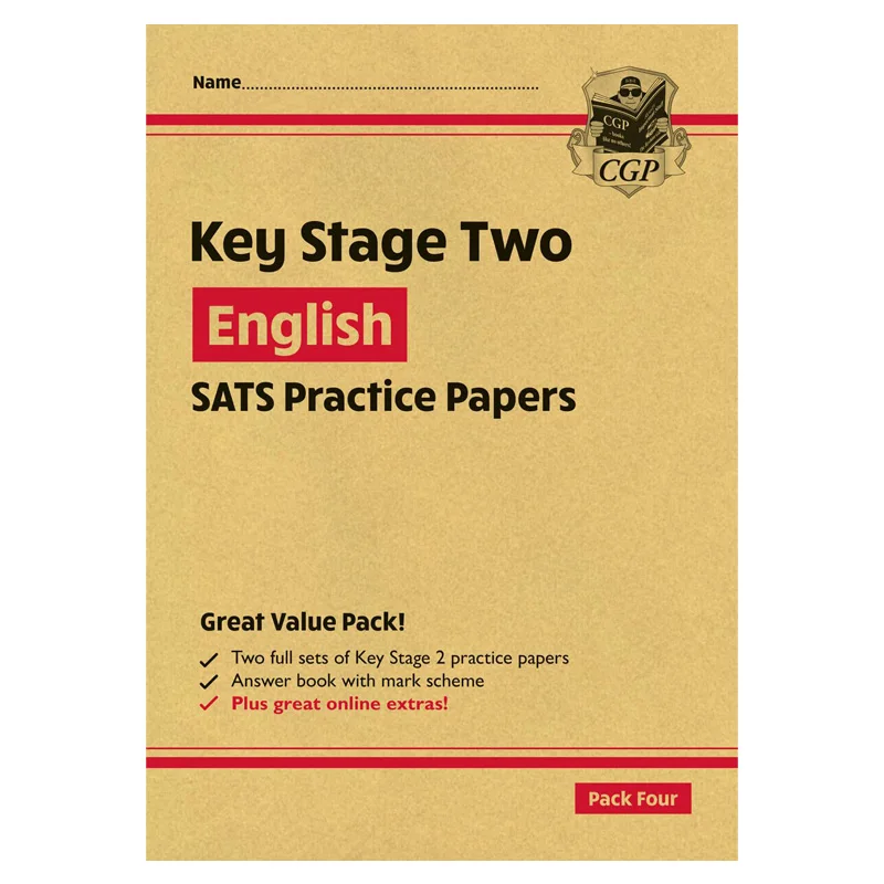 KS2 English SATS Practice Papers Pack 4  For The 2025 Tests With Free Online Extras CGP Books 9781789081114