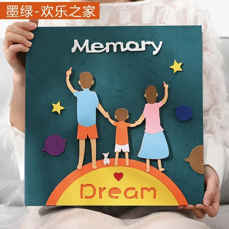 Album for Diy Baby Growth Family Happy Moment Record Handmade Large-capacity Polaroid Custom Children Pictures Photos Album