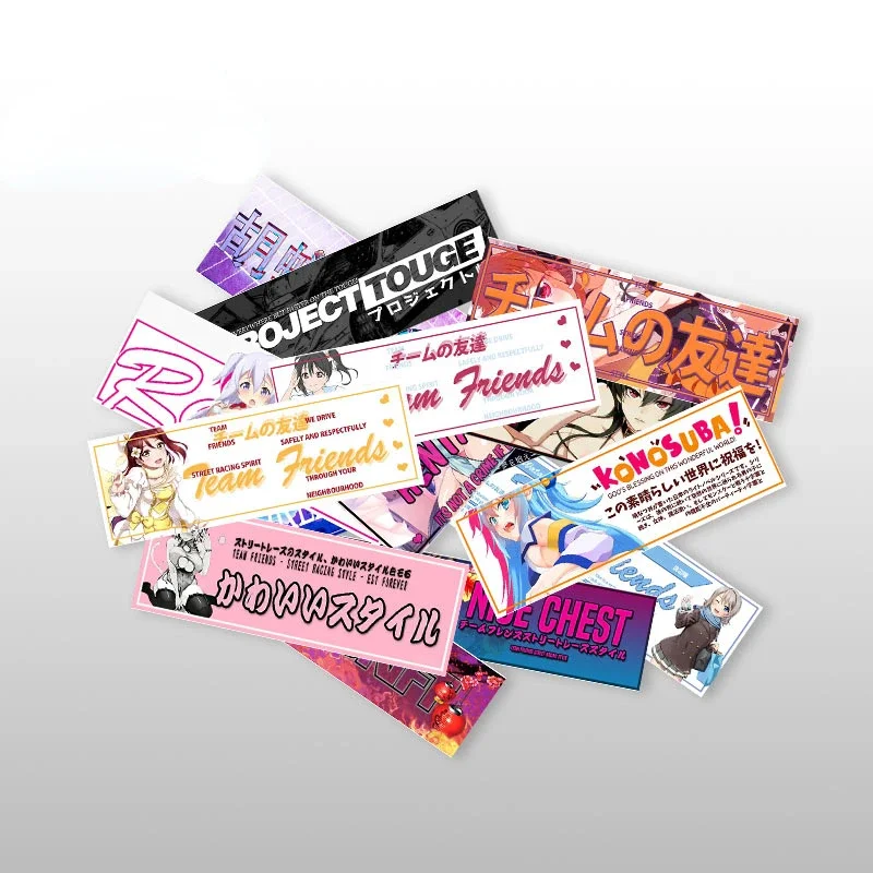 

Anime Girl Slap Funny Stickers for Car Motorcycle Decal Waterproof Sunscreen Vinyl Car Assessoires