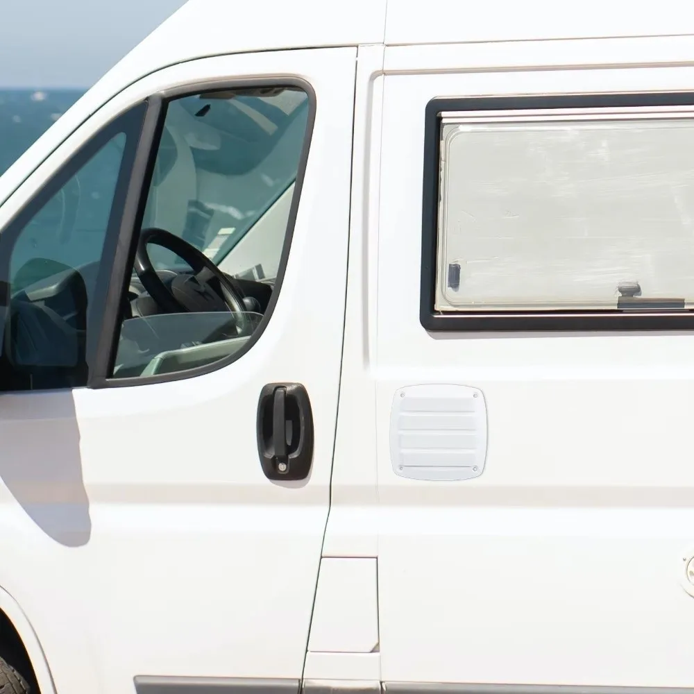 Plastic Square Vent Cover Retrofit 8.5/13cm Boat Air Vent Water Outlet Accessories Louvered Vents Caravan Boat Application