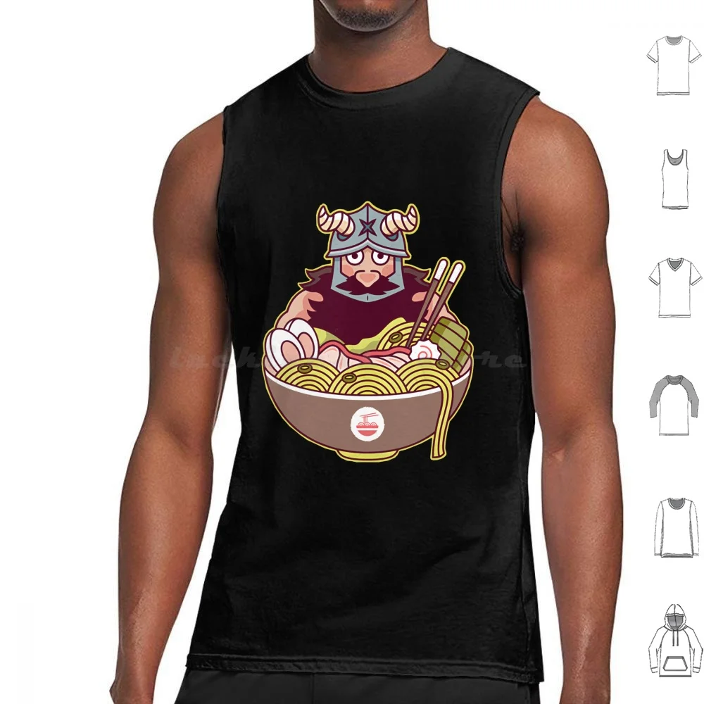 Dwarf Chef Slime Ramen Tank Tops Print Cotton Meshi Delicious In Anime Manga Meshi Manga Meshi Anime Itzusumi Catgirl