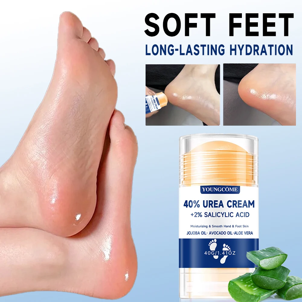 40% Urea Foot Cream +2% Salicylic Acid Moisturizing & Exfoliating, Cracked Heel Repair, Deep Hydration for Dry Feet Long protect