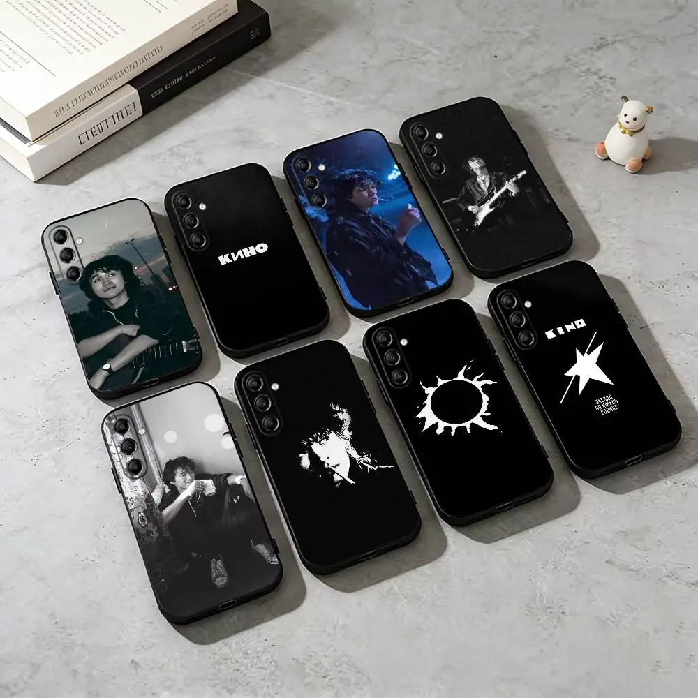 

R-Russia R-Rock Band Viktor Tsoi Kino Phone Case For Samsung Galaxy A73,A72,A71,A70,A53,A52,A51,Others Soft Black Cover