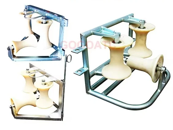 Cable Steering Pulley Nylon Wheel Aluminum Wheel Three-wheel Cable Ground Corner Block