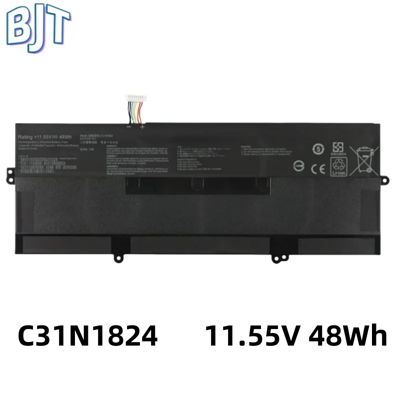 

6Cell New Laptop Battery C31N1824 11.55V 48Wh for Asus Chromebook Flip C434 C434T C434TA C31PnC1 3ICP3/91/91 0B200-03290000