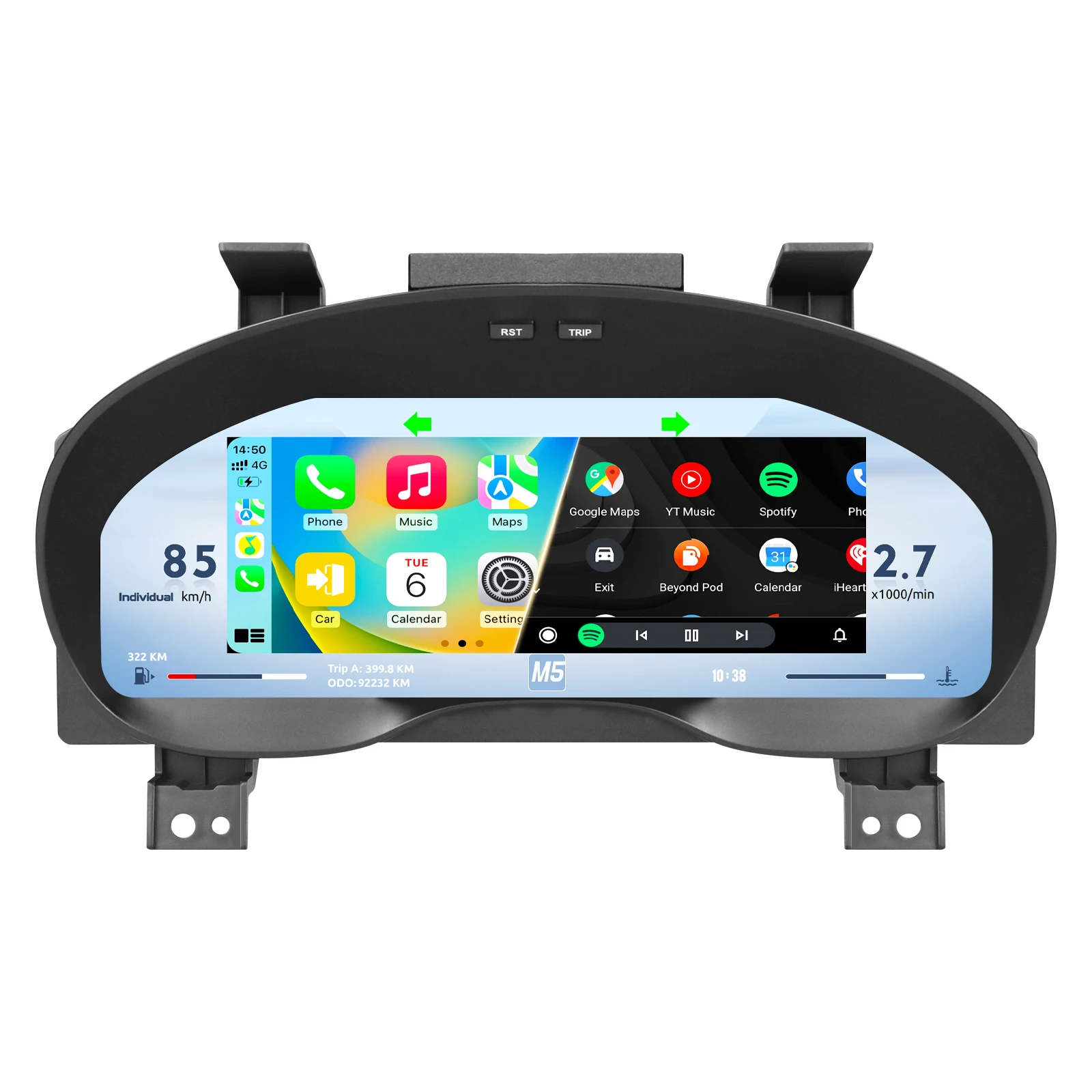 12.3Inch Digital Car Dashboard Support Carplay Android Auto For Subaru Forester SJ 2013-2018 Speedometer LCD Screen Display Dash