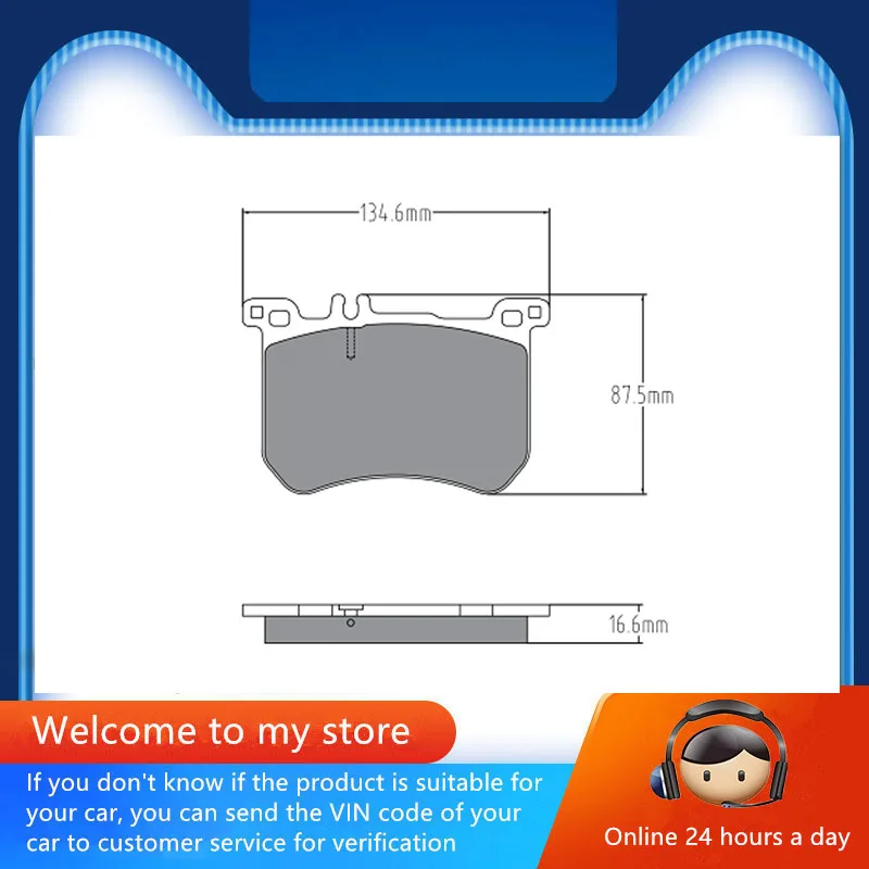 Front Brake Pads Yk-59062 For Mercedes-Benz S400l, S350l, S320l (W222), Sl500, Sl400, Sl350 (R231), Auto Parts 006 420 49 20