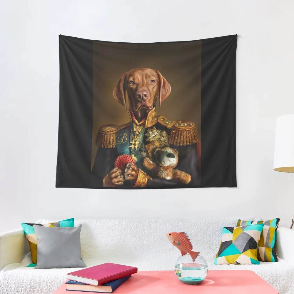 

Bertie the Hungarian Vizsla - Dog Portrait Tapestry Custom Cute Decor Wall Decor Wallpaper Tapestry
