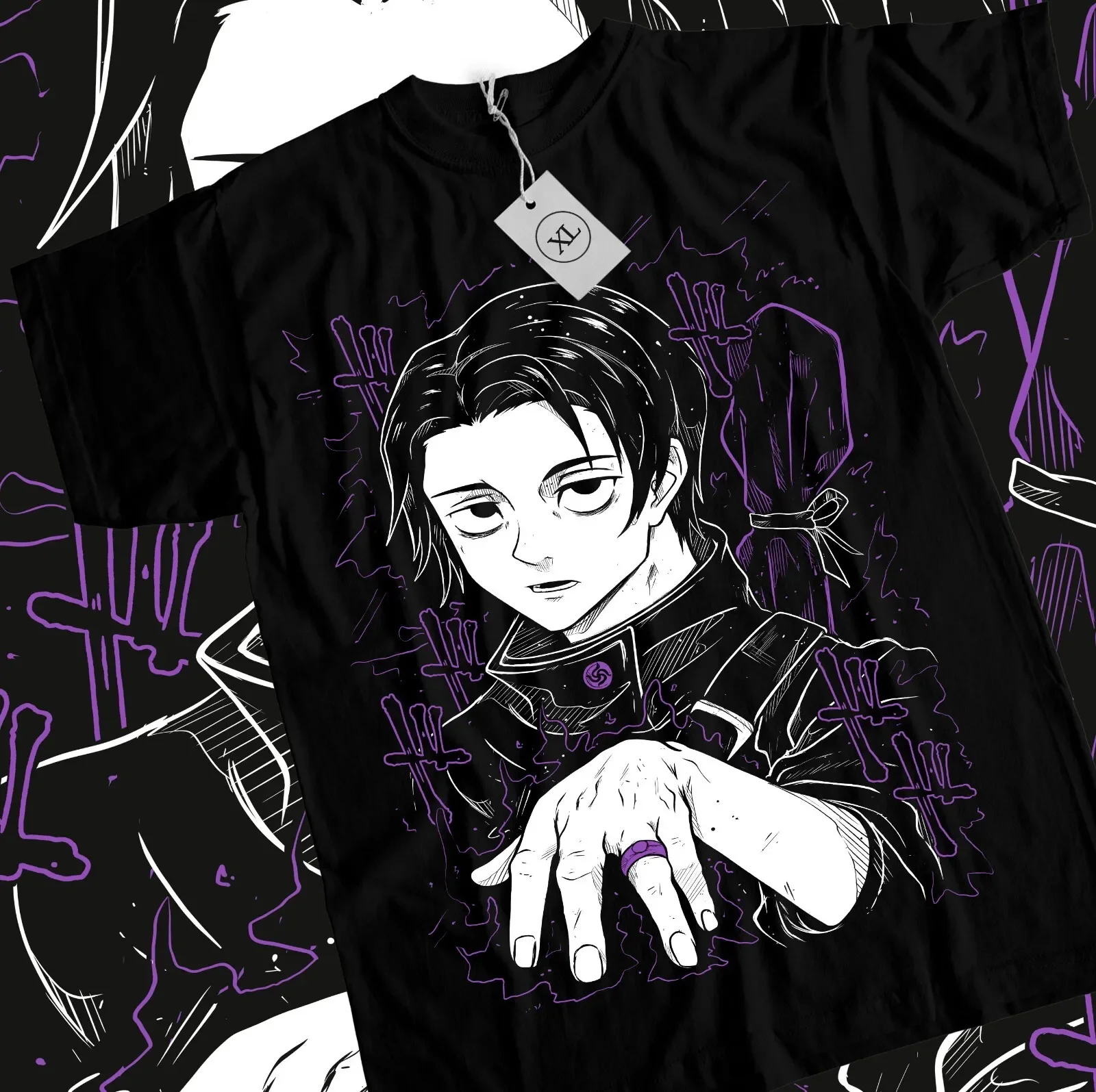 Футболка Yuta Okkotsu Jujutsu Kaisen Satoru Gojo Girl Horror Anime Shirt Все размеры Футболка Yuta Okkotsu Jujutsu Kaisen Satoru Gojo Girl Horror Anime Shirt Все размеры