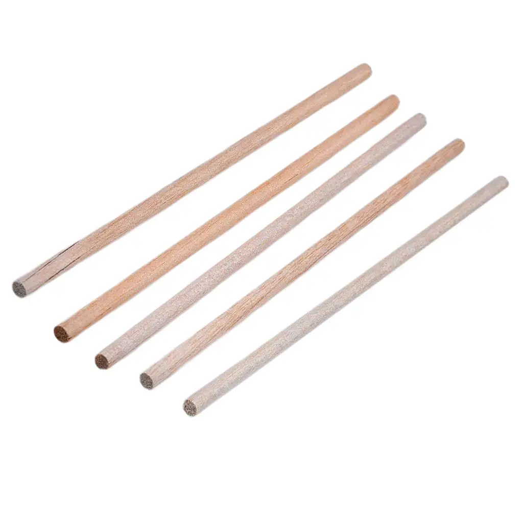 ชุด 5 ไม้ Balsa รอบ Rod ก้านพลาสติก DIY สถาปัตยกรรมชุดวัสดุ