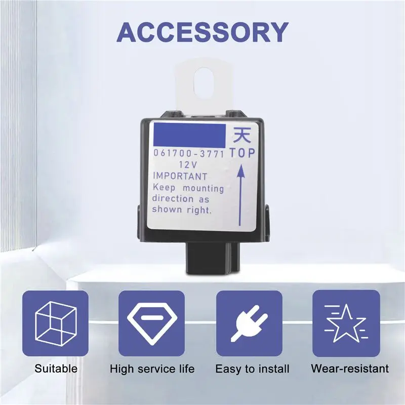 AB98-Excavator Relay Stop Solenoid Relay For Kubota 061700-3770 061700-3771 061700-3760