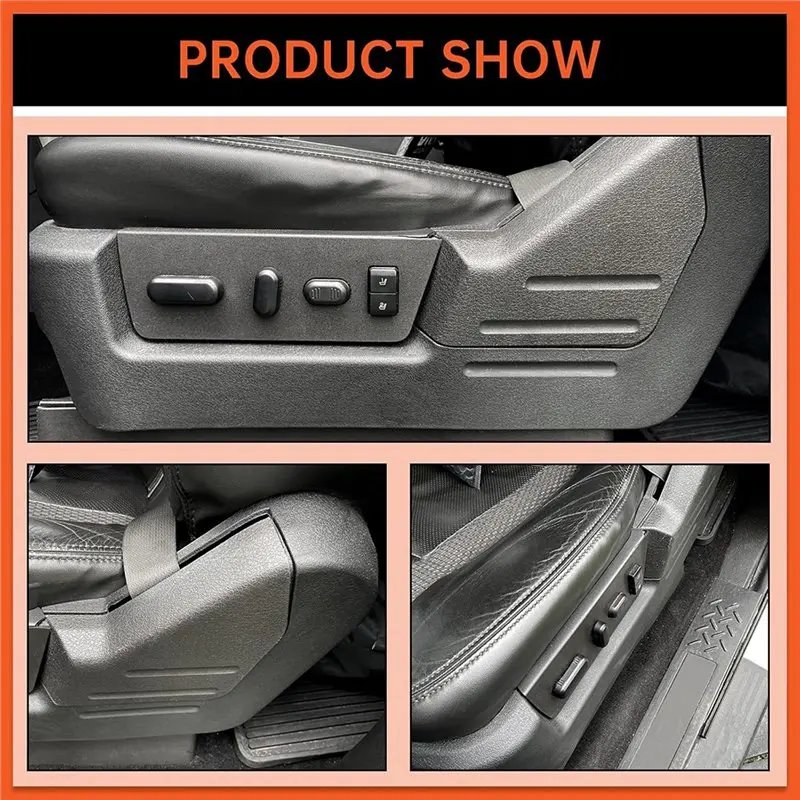 Front Seat Track Cover AL3Z-1662187-AA For Ford F-150 Lincoln Mark 2012-2014 Driver Side Seat Trim 9L3Z-1662187-EA Black