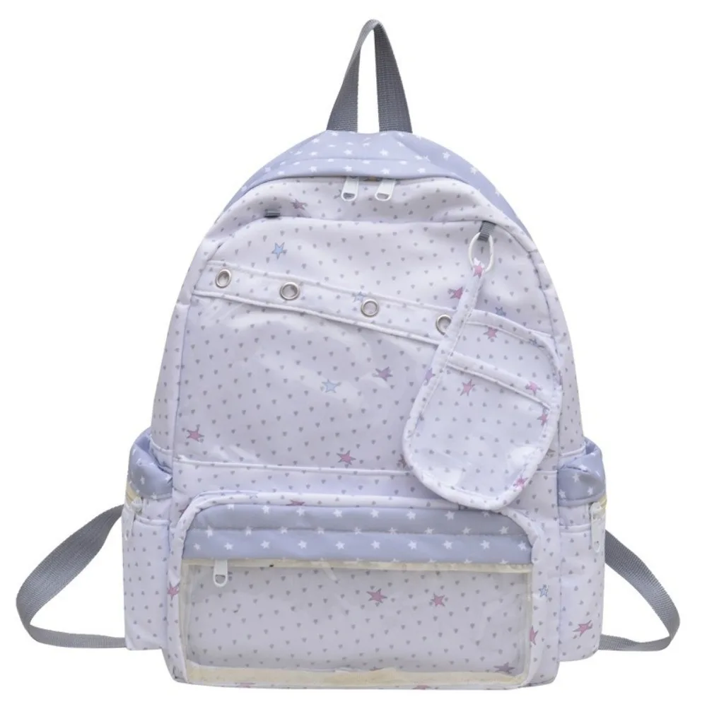 Fashion Transparent Polka Dot Backpack Y2K Itabag Transparent Ita Bag DIY Display Rucksack Student School Bag Students