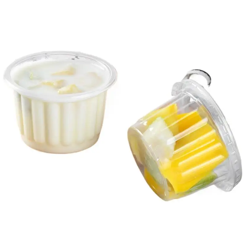50Pcs Disposable Yogurt Cup With Lid 4OZ Party Plastic Cup 120ml Dessert Mousse Cup Clear Disposable Pudding Cup Yogurt Cup