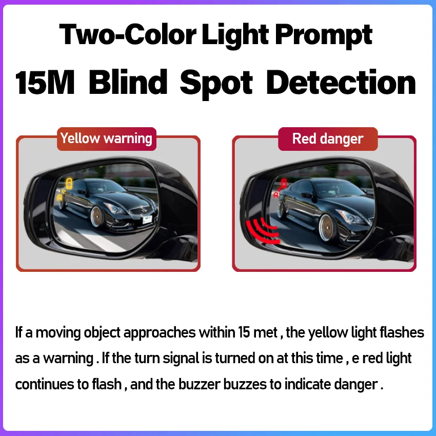 Car Blind Spot Detection System For Land Rover Discovery Sport 15-22 For Range Rover Evoque 14-23 BSD BSA BSM Radar Detection