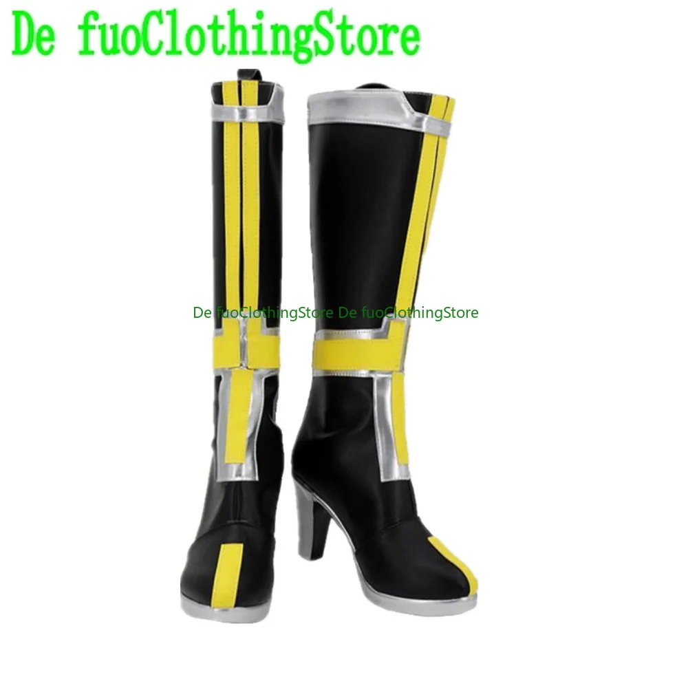 DefuoClothing Kaixa Cosplay Sapatos Botas Jogo Anime Jogo Role-playing Sapatos e Botas Festa de Halloween
