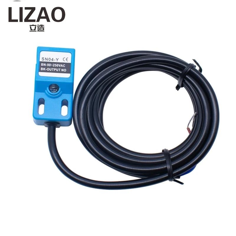 LIZAO SN04-Y Square Inductive Proximity Switch Metal Limit Sensor AC90-220V/DC24V Waterproof Proximity Sensor
