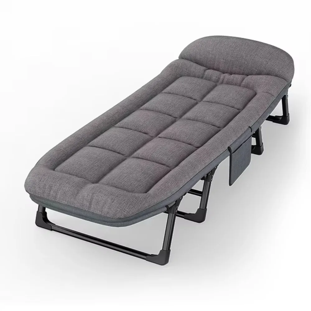 Modern Minimalist Single Lunch Break Folding Bed Portable Simple Foldable Recliner Outdoor Office Multi-Functional Sleeping