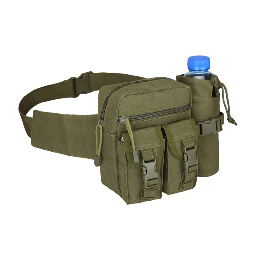 

Waterproof Men Waist Pack Water Cup Pocket Adjustable Strap Hiking Water Bottle Bag Bottle Holder Phone Pouch Camping Belt Bag