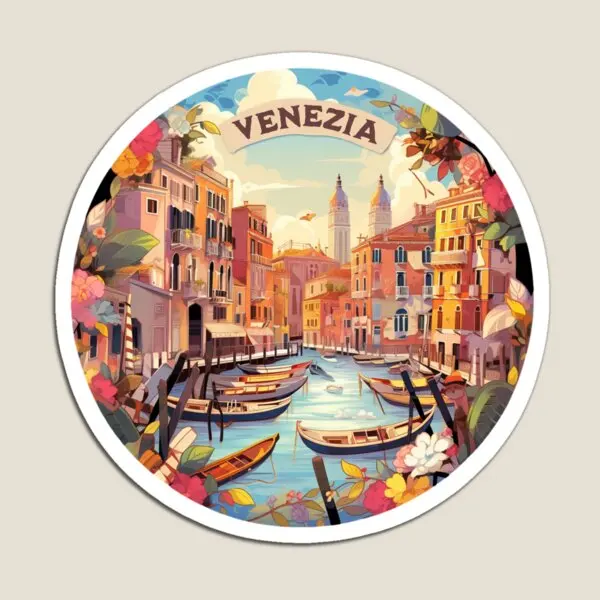 Venezia  Magnet Baby Stickers Toy Kids Cute  Holder Colorful Refrigerator Decor Magnetic Funny Home Children