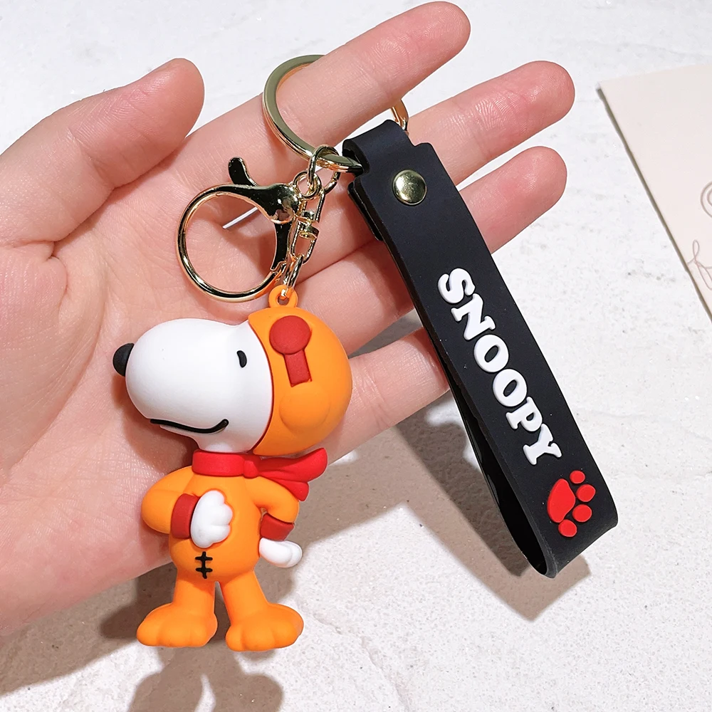 2024 Kawaii Sanrio New Snoopy Cartoon Schoolbag Charm Pendant Bag Jewelry Car Keychain Gift for Girls Toys for Girls