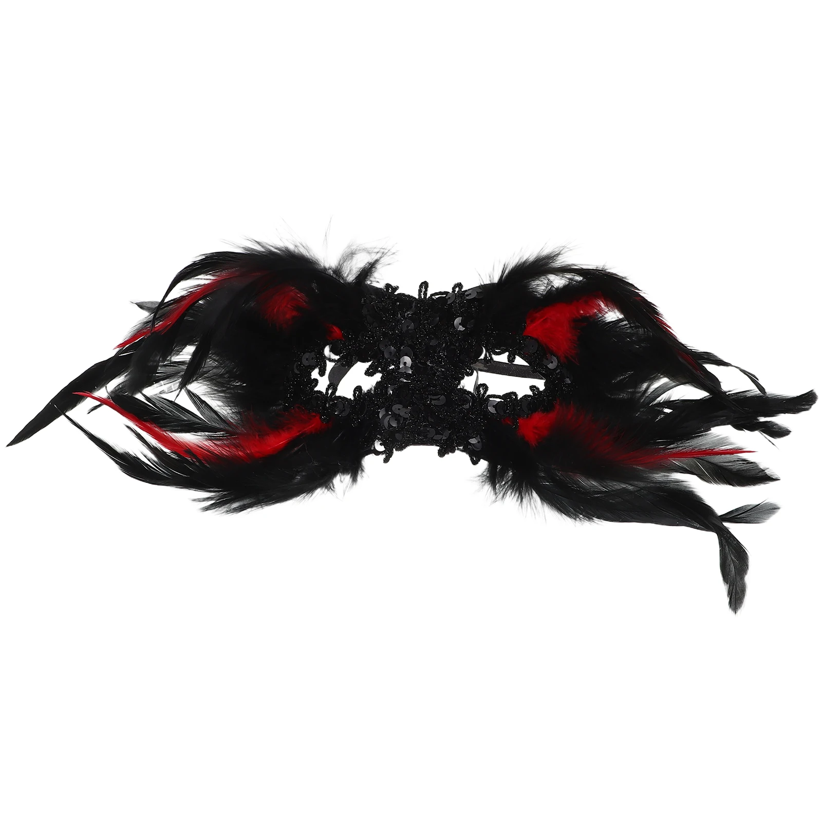 

Gothic Mask for Women Black Mardi Gras Half Face Carnival Party Elegant Masquerade Lightweight Plastic Comfortable with Sequin