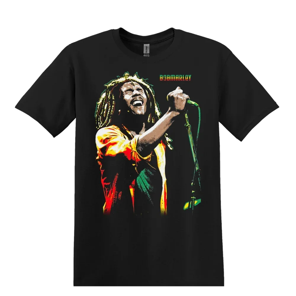 Bob Marley One Love Reggae Band T-Shirt Black