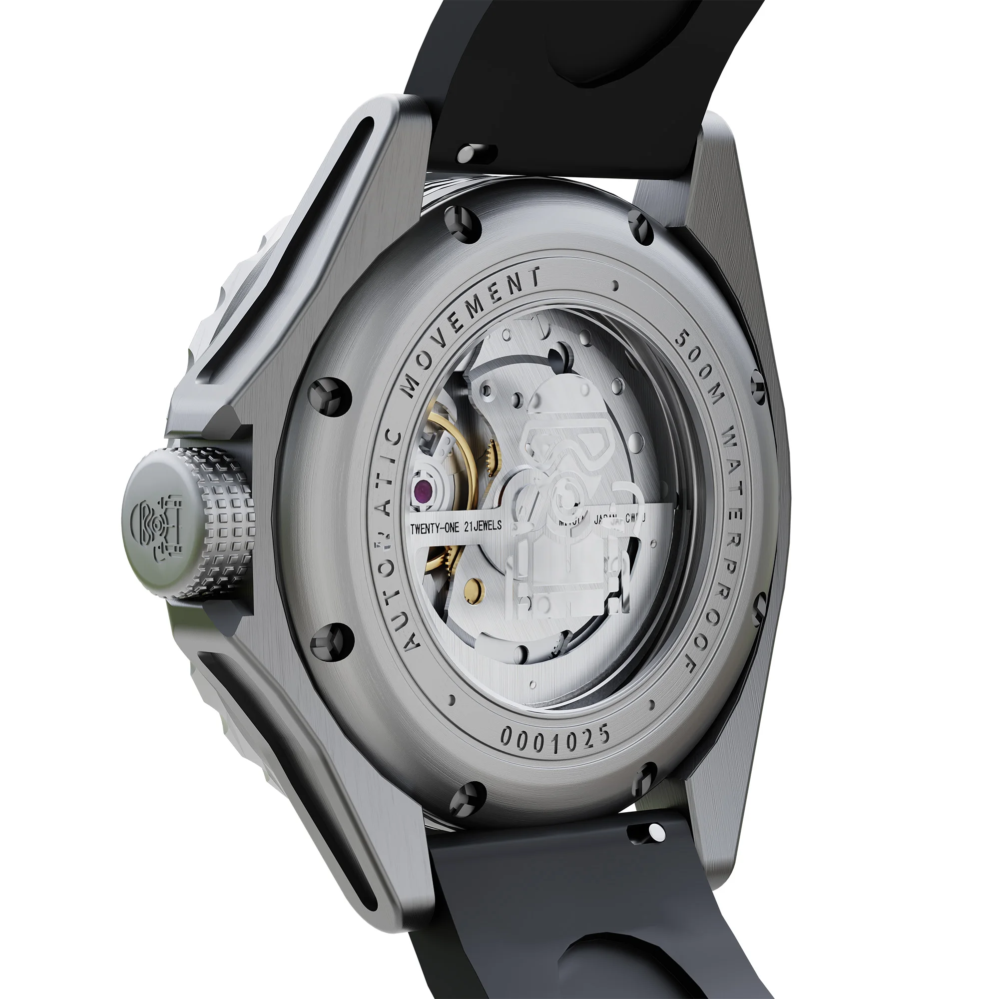DREAMAS Luxury Men's Titanium Alloy Automatic Diver's Watch 500M Waterproof Japan Movement 3D Super Luminous Sport Wristwatch